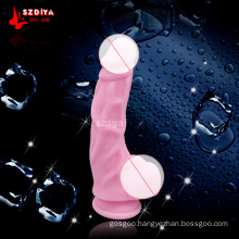 Hot 100% Silicone Women Dildo Adult Sex Toy (DYAST408)
